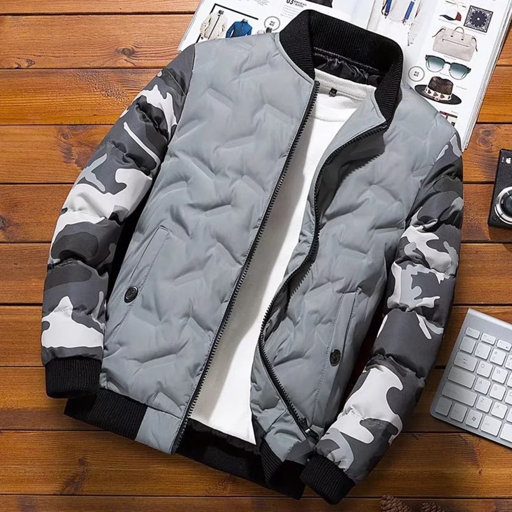 warm bomber jackets with sycamore accent